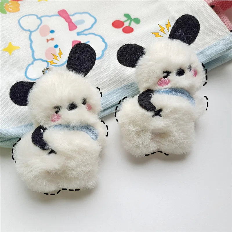 

Kawaii Sanrio Plush Keychains Pachacco Cute Doll Car Keyring Stuffed Bag Pendant Plushie Key Chain Christmas Gifts Toy for Girls