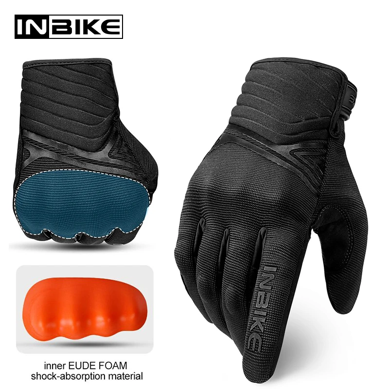 

Перчатки мотоциклетные INBIKE IM902 мужские, защитные с твердым корпусом, противоударные Утолщенные, из ТПР, с подушечкой для ладони, для езды на мотоцикле