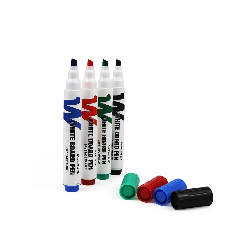4/10 Pcs Erasable Whiteboard Marker Pen Dry/Wet Erase Blackboard Chalk Pens Glass Office School Stationery