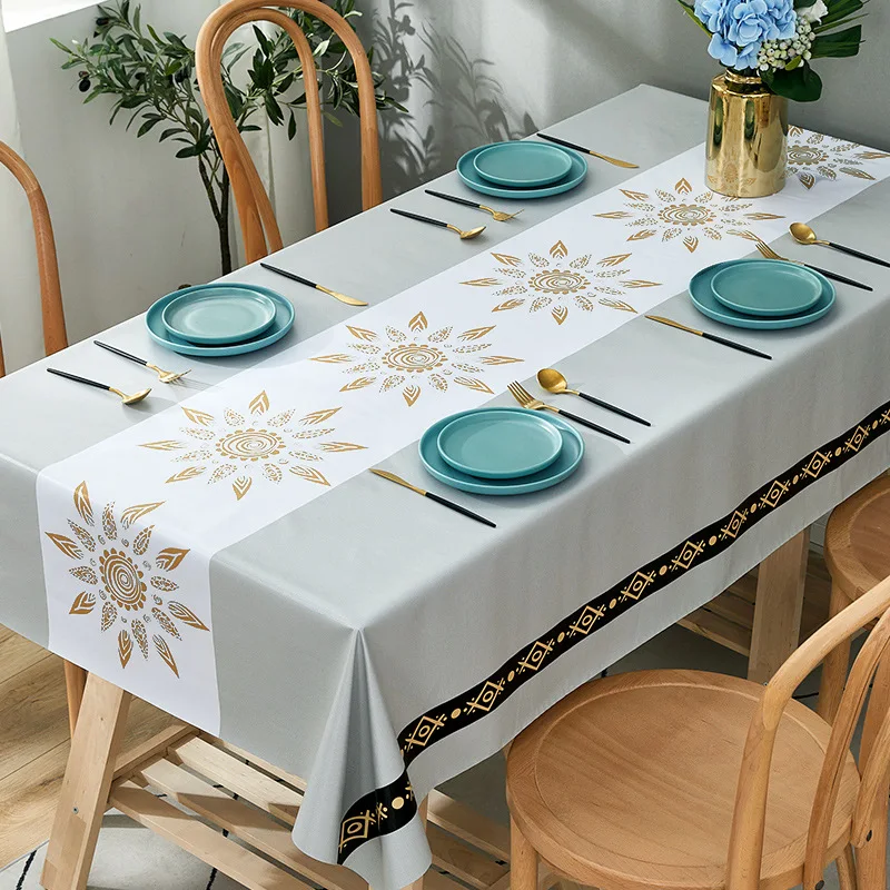 Modern Simple Style Household Anti-fouling Nordic Rectangular Coffee Table Waterproof and Oil-proof Fabric Tablecloth rectangular tablecloth table cloth