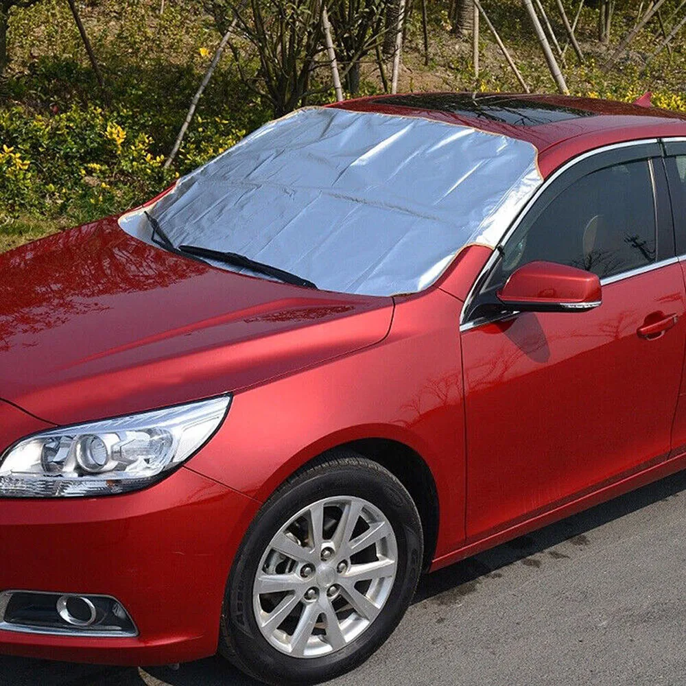 200*70cm Snow Cover For Front Windshield Vehicles Automobile Sun Shield And Snow Shield Easy To Carry On Board Glass Protection