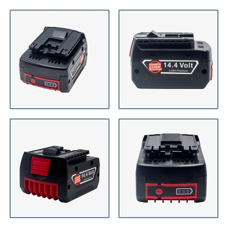 

Leelinci Cordless Power Tool Batteries 14V 3.0Ah For Bosch 14.4V 3.0Ah Portable Replacement BAT609 Indicator Light Vakaumus