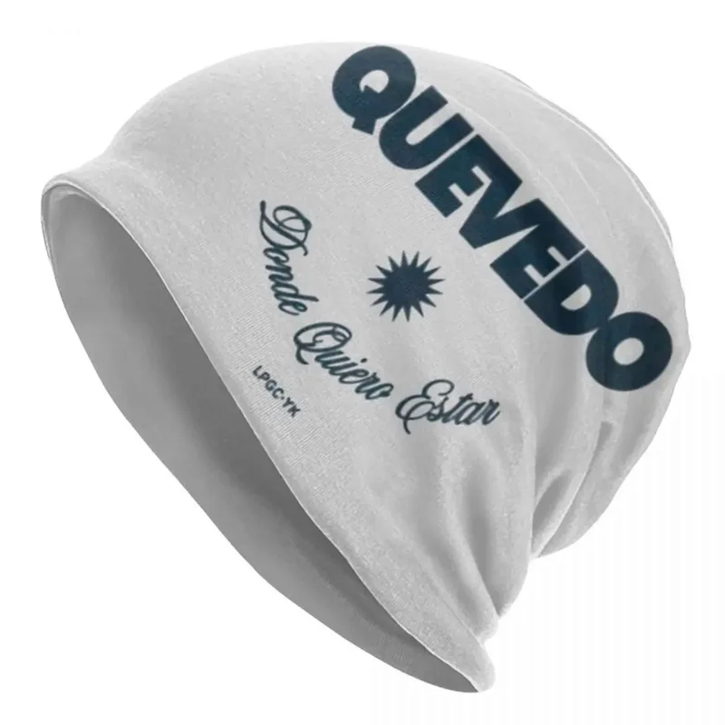 

Unisex Quevedo Album Slouchy Beanie Accessories Donde Quiero Estar Bonnet Knit Hat Graphic Print Winter Best Gifts Idea Skullies