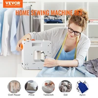 VEVOR Sewing Machine Portable Dual Speed Home DIY 38 Built-in Stitches & Reverse Sewing Pedal Extension Table 42pcs Accessories 2