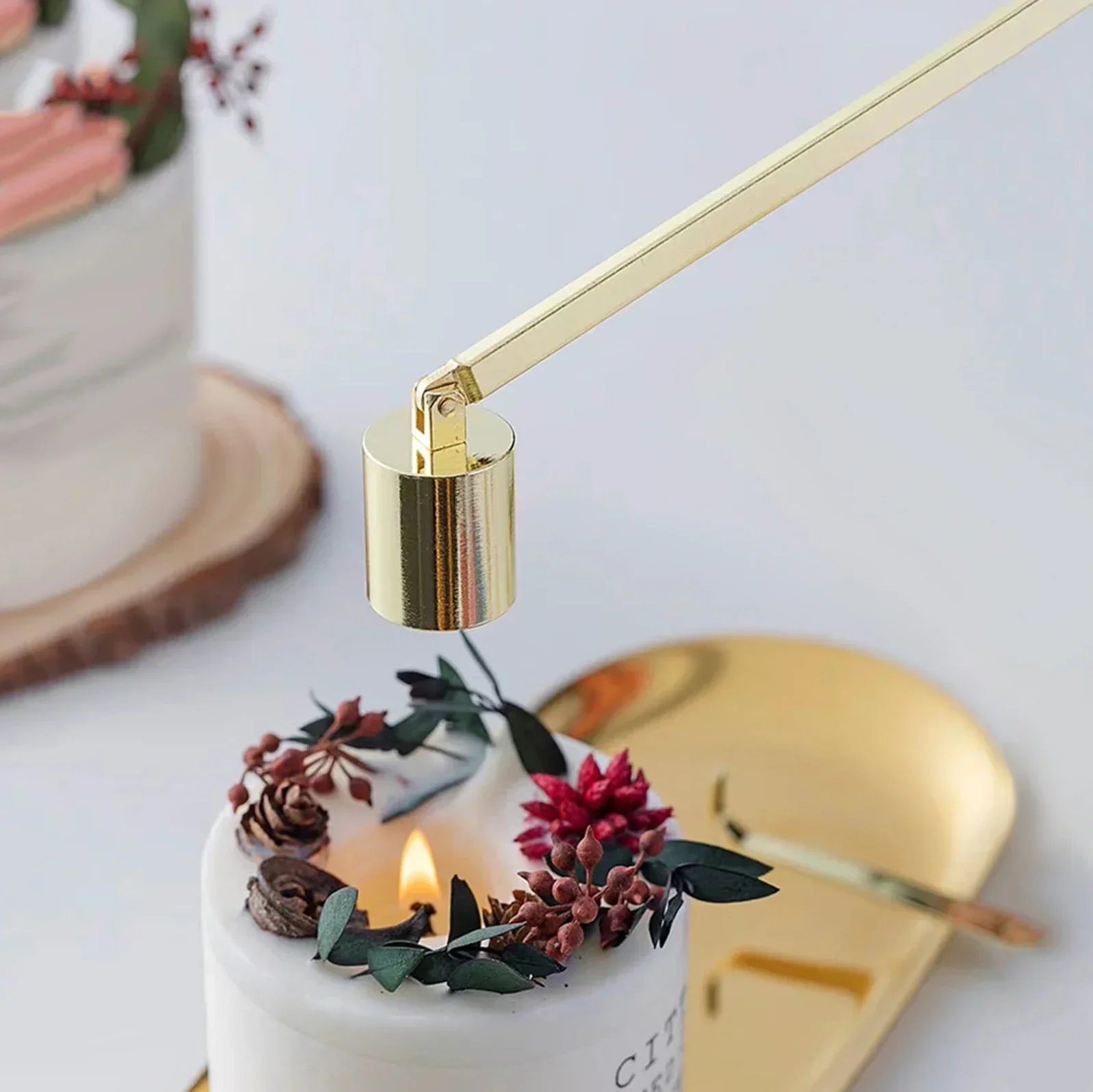 1PC straight cylinder cover candle extinguisher