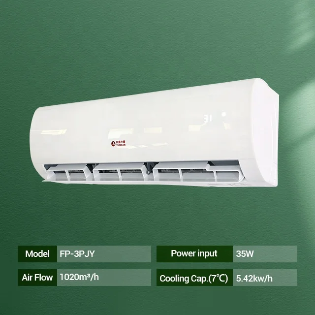 3P Energy Saving Chilled Water Wall Hanging Mounted Fcu Fan Coil Units for Hotels With Heat Pump or Chiller 1