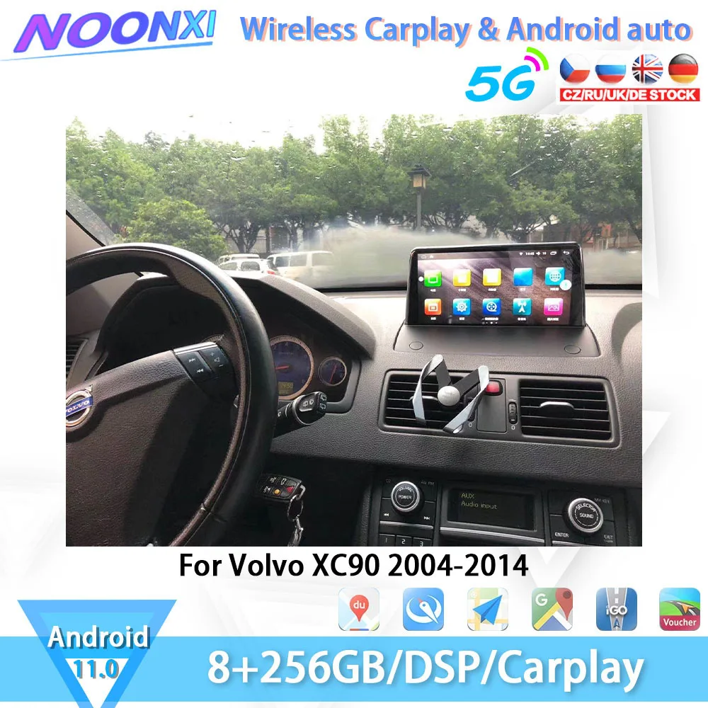 

For Volvo XC90 2004-2014 Bluetooth Car Radio IPS Stereo Screen Receiver Multimedia Players Carplay GPS Navigation Android 2 DIN
