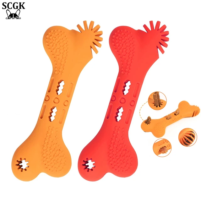 2PCS Puppy Dog Toys Chew Toys Interactive Treat Dispensing