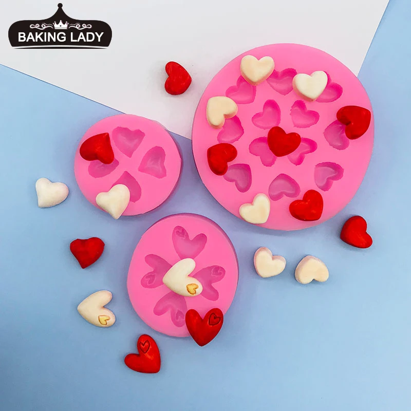 

Various Love Heart Shape Silicone Cake Mold Baking Silicone Mould For Soap Cookies Fondant Cake Tools Cake Decorating