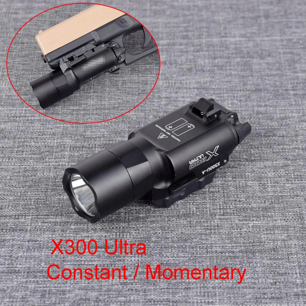 Тактическое оружие скаутский фонарик SF X300 ультралегкий пистолет для Glock 17