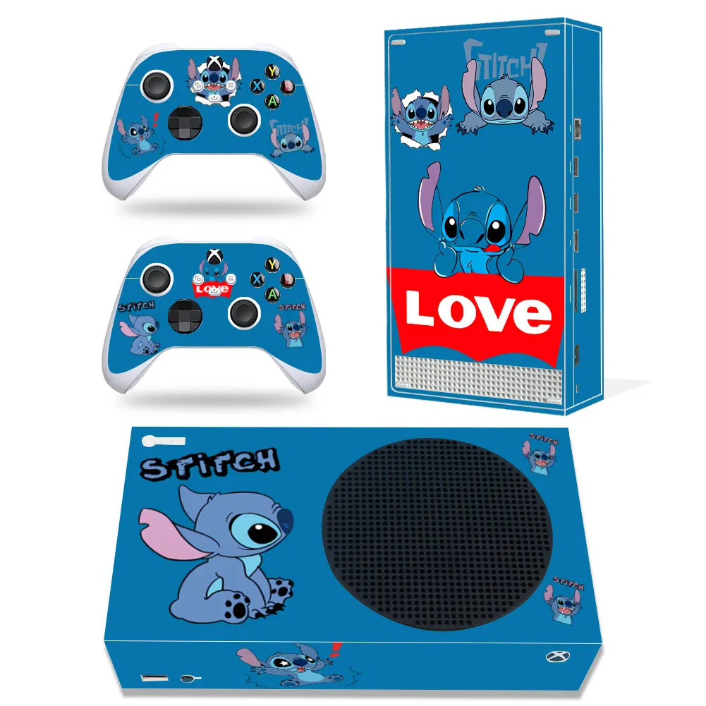 Disney Stitch Mickey Decal Cover for Xbox Series X Console and 2 Controllers Xbox Series X Skin Sticker Vinyl 