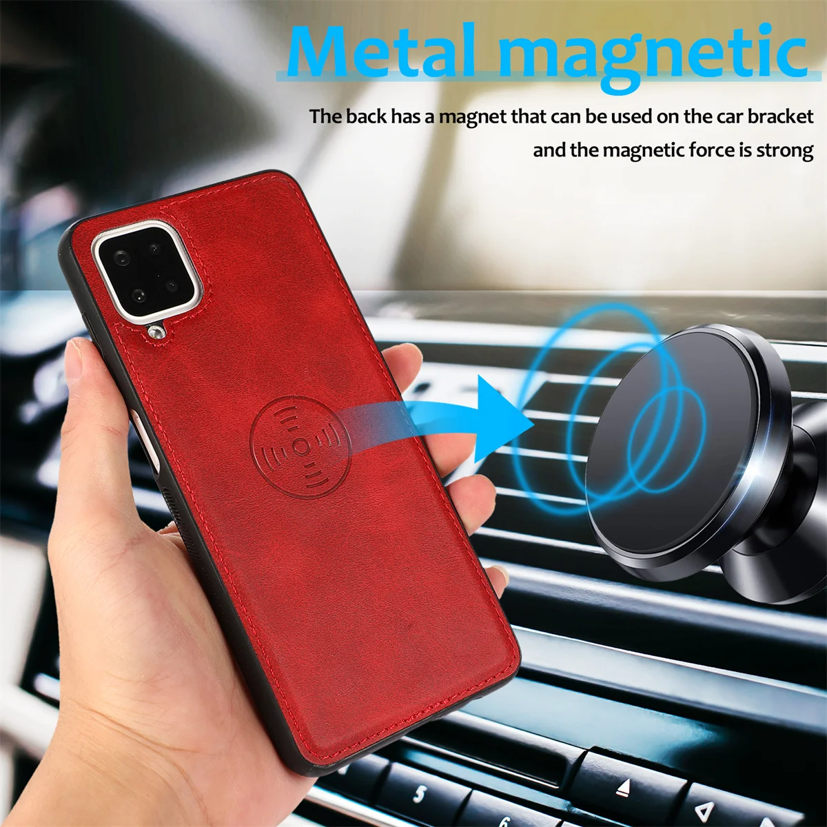 Luxury Calfskin 2-in-1 Detachable Leather Wallet Phone Case Flip Cover