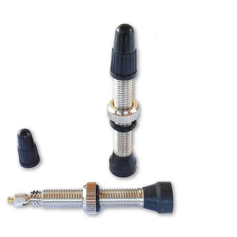 Mountain Bike Tubeless Presta Valve Extender 40mm Removable Fine Copper Bicycle Air Nozzle Bike Tubeless Tire Valve Extender bicycle tubeless tire presta valve cap aluminum alloy valve nozzle dust cover mtb bicycle accessories dropshipping