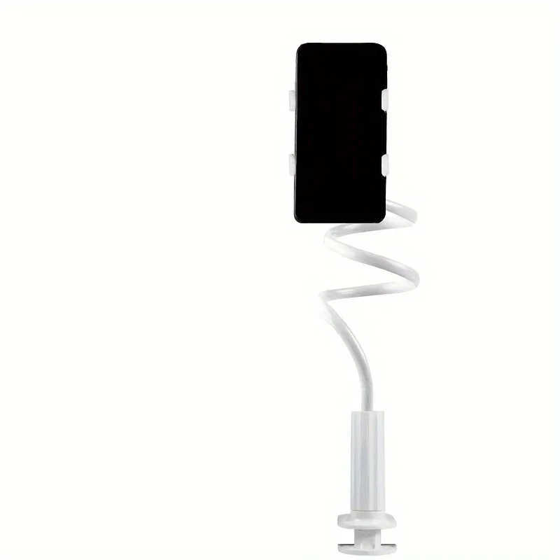 138cm Cell Phone Clip on Stand Holder with Grip Flexible Long Arm Gooseneck Lazy Bracket Mount