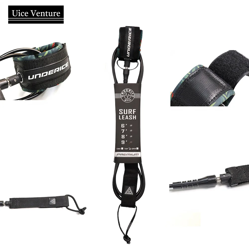 

7mm7ft Surf Leash Surf Leg Rope Surfboard Leash TPU Stainless Swivels SUP Foot Rope For All Types Of Surfboards Inflatable Board