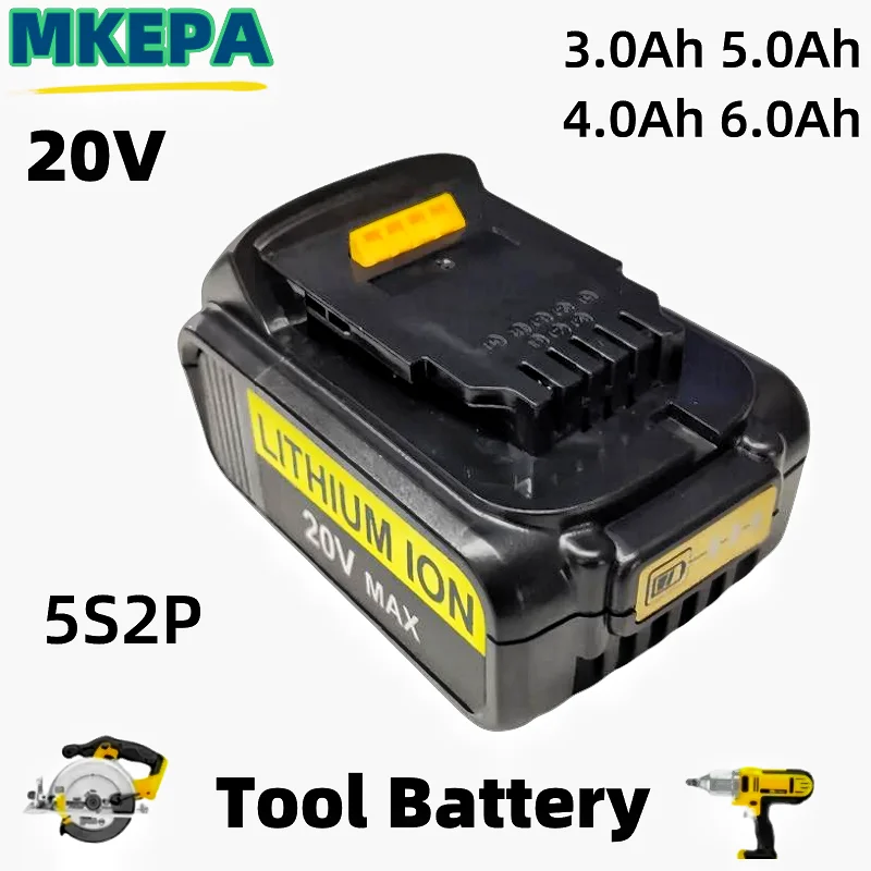 

Original 20V 3.0Ah 4.0Ah 5.0Ah 6.0Ah DCB200 Replacement Li-ion Battery for DeWalt DCB205 DCB201 DCB203 power tool Battery