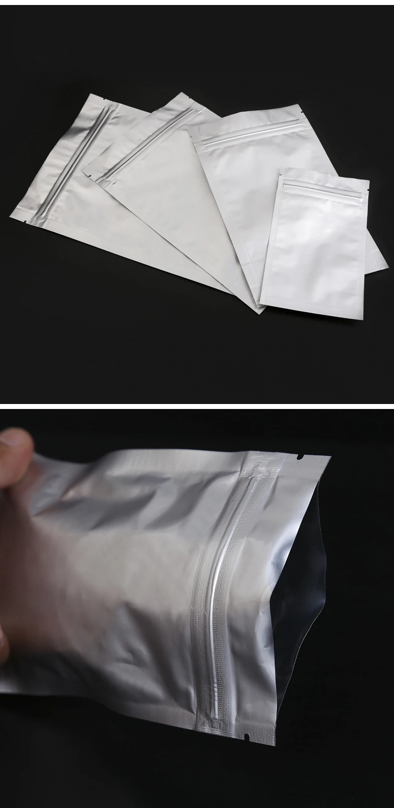 Selbst dichtende Folie Mylar Beutel, Aluminium folie Beutel, Lebensmittels cheibe Tee Reiß verschluss esd Vakuum, anti statische Abschirmung Beutel Aufbewahrung tasche 50pcs – Detail 9