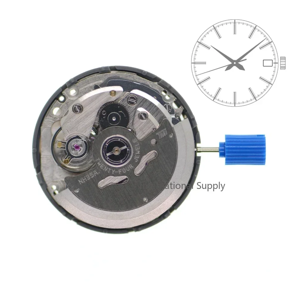 Japan NH35 Movement Automatic Mechanical Watch Calendar Mechanism Wrist Day Date Set mechanical watch movement,watch movement