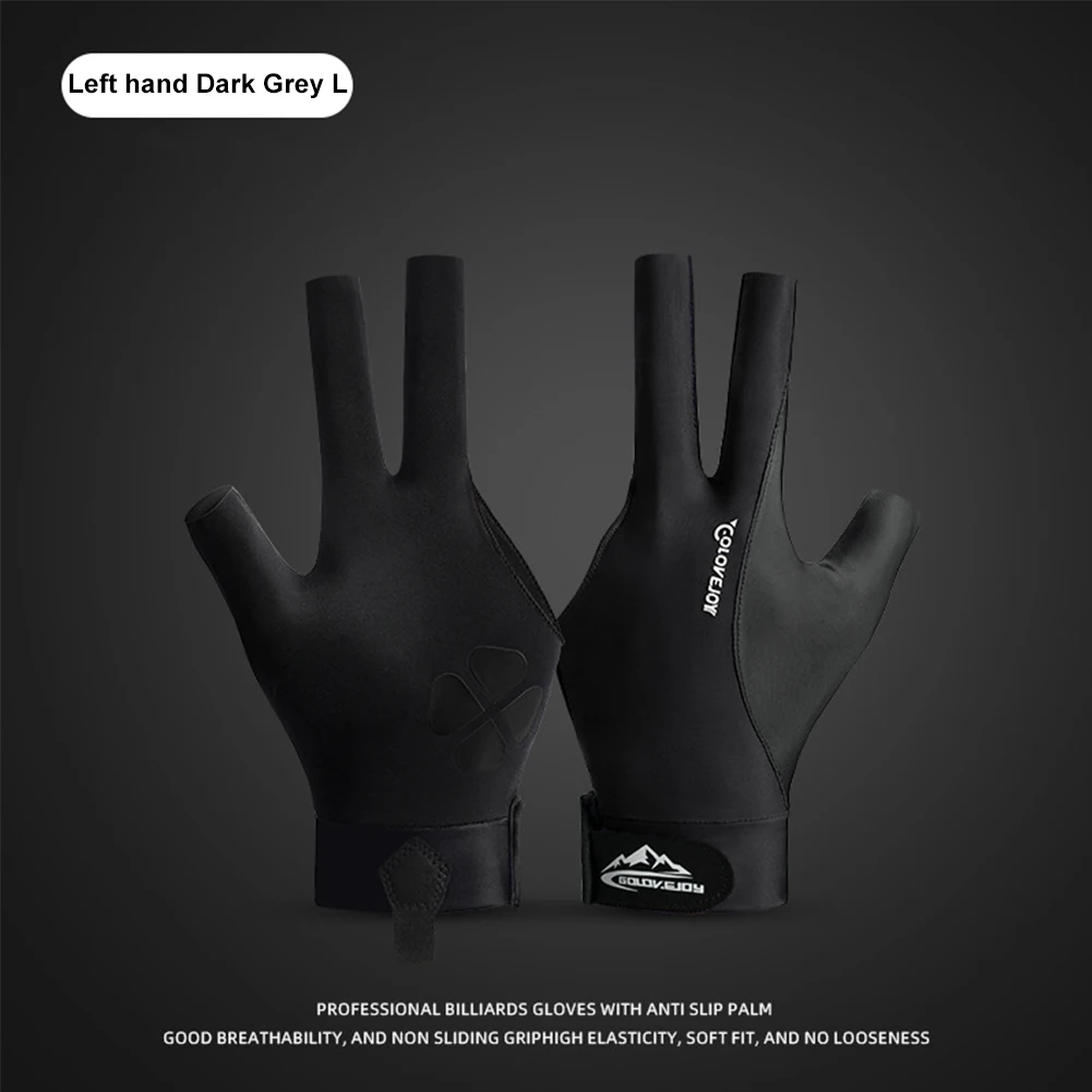 Billiard Gloves Three Finger Gloves Elastic Snooker Pool Adjustable Billiard Training for Men Women Left Hand pool gloves billiard accessories