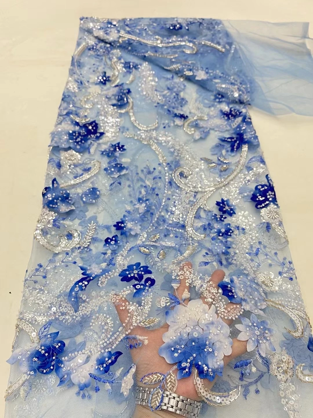 Tela Tul Bordado Telas De Piedras Para Vestidos Tela De Encaje De