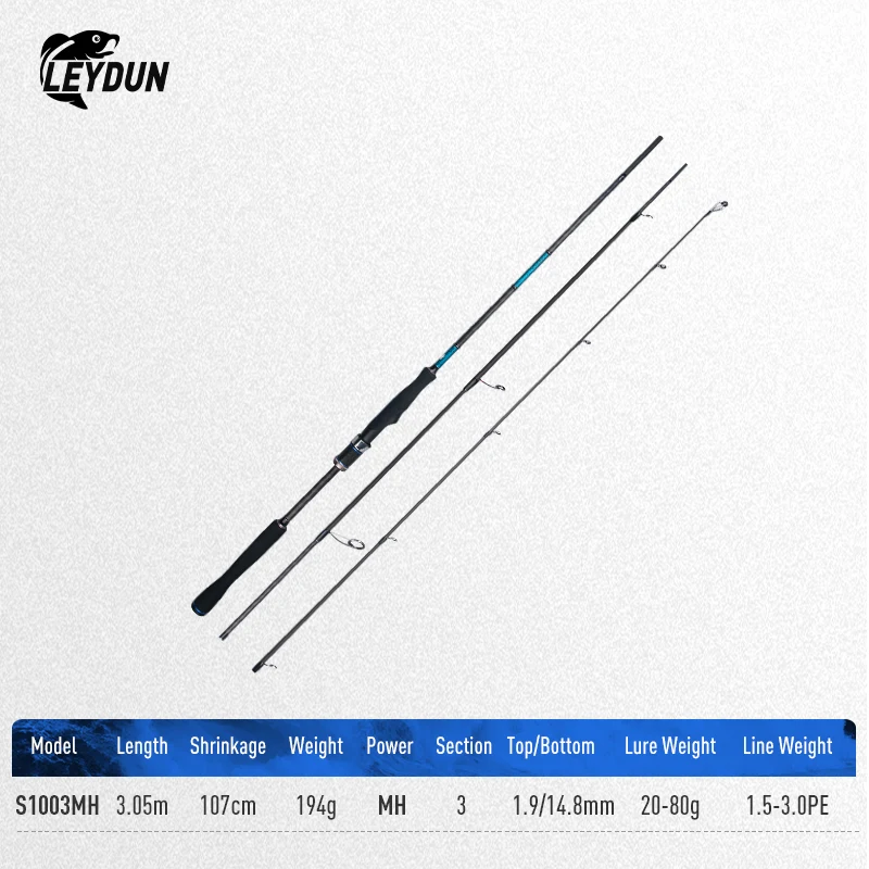 LEYDUN BLUE INSHORE Inshore Breakwater Bass Rod S782L S832M