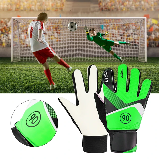 Guantes de portero para adultos y niños, protección antideslizante de látex  grueso para fútbol - AliExpress