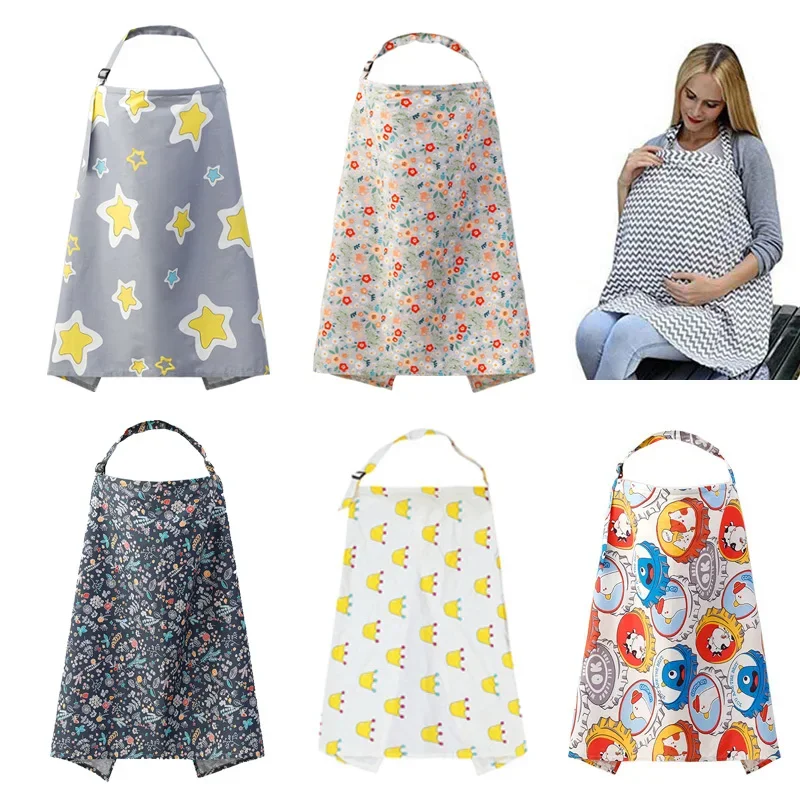 Breathable Baby Feeding Nursing Covers Mum Breastfeeding Nursing Poncho Cover Up Adjustable Privacy Apron Outdoors Cloth