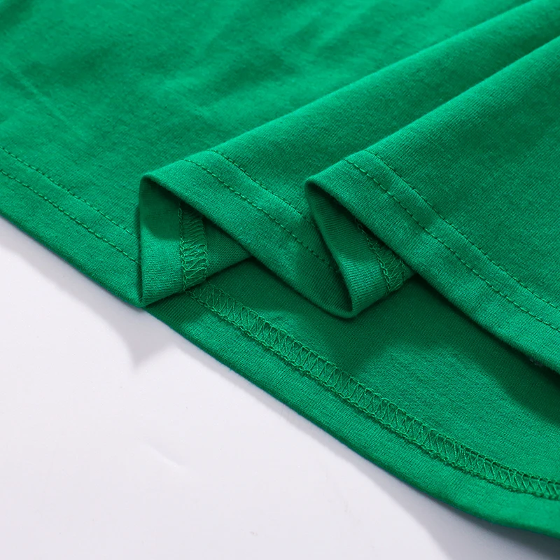 2025 Summer Children's Clothing Baby Girls Embroidered Cartoon Casual Animals Dresses Green Striped Dresses Kids Clothes