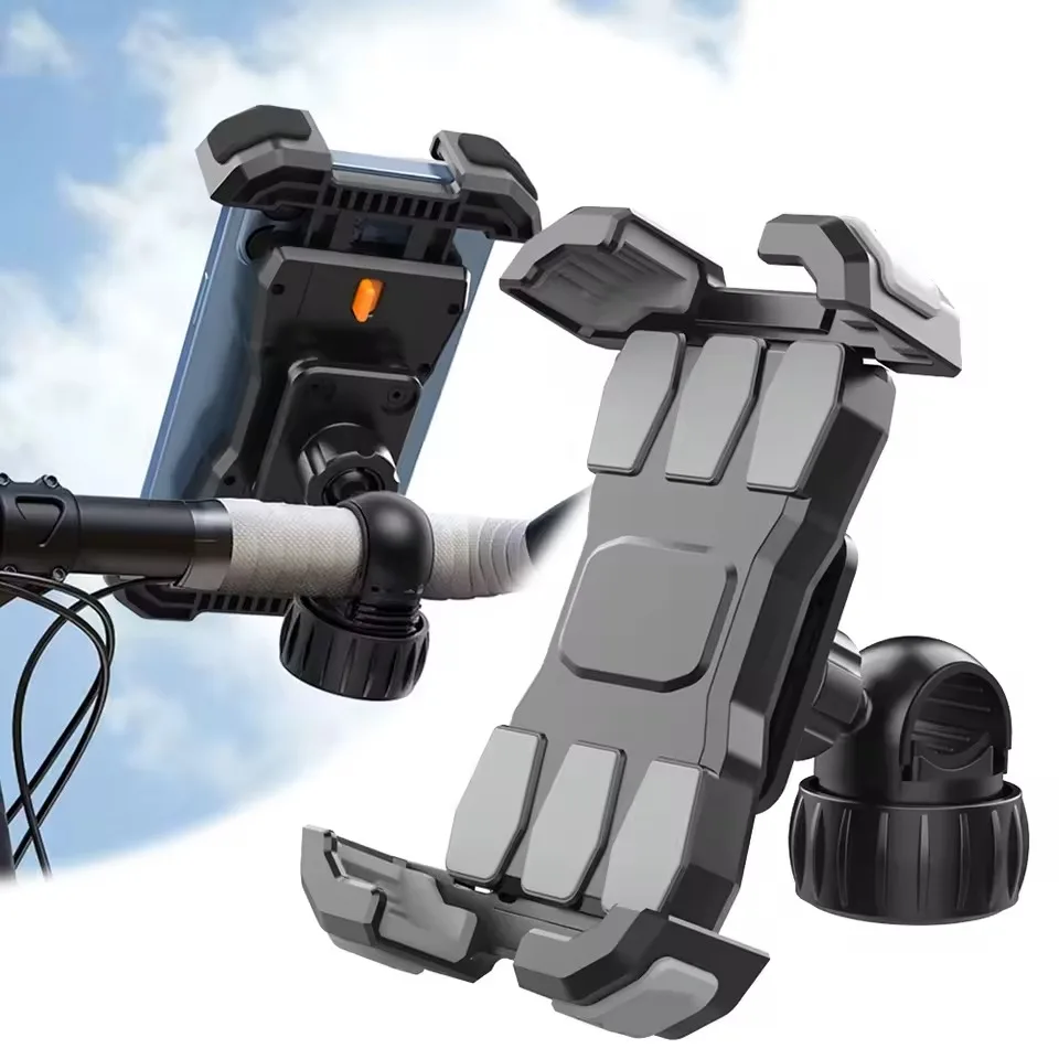 Nylon Black Motorcycle Phone Holder Anti Shake Bike Navigation