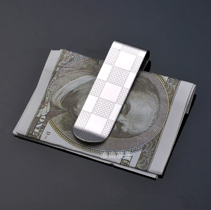 Männer Edelstahl Geld Clip Bargeld Halter Männlichen Geldbörse Geld Clips Metall Brieftasche Klemme für Geld Halter Für Junge Teenager – Detail 2