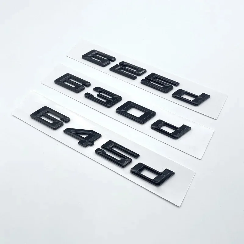 광택 블랙 GT 630i 630d 640i 640d XDrive SDrive ABS 숫자 문자 엠블럼 BMW GT 시리즈 E63 E64 F06 F12 F13 G32용