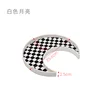 Checkerboard Color Entryway Living Room Moon-shaped Tray Water Cup Aromatherapy Head Rope Small Object Decorative Tray Moon Tray 5