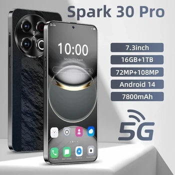 NEW Spark 30 Pro HOT 2025 original intelligent 5G dual card dual standby Android 14 system global version 7800mAh battery