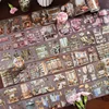 1Roll 2M Scene Scenography Handbook Material Circular Adhesives Round Stickers Tapes 60mm*2m PET Tape Life Corner Series 4