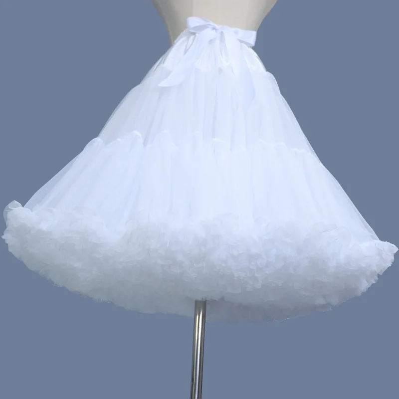 Petticoats Wedding Bridal Crinoline Lady Girls Underskirt for Party White Black Ballet Dance Skirt Tutu Bridal Skirt