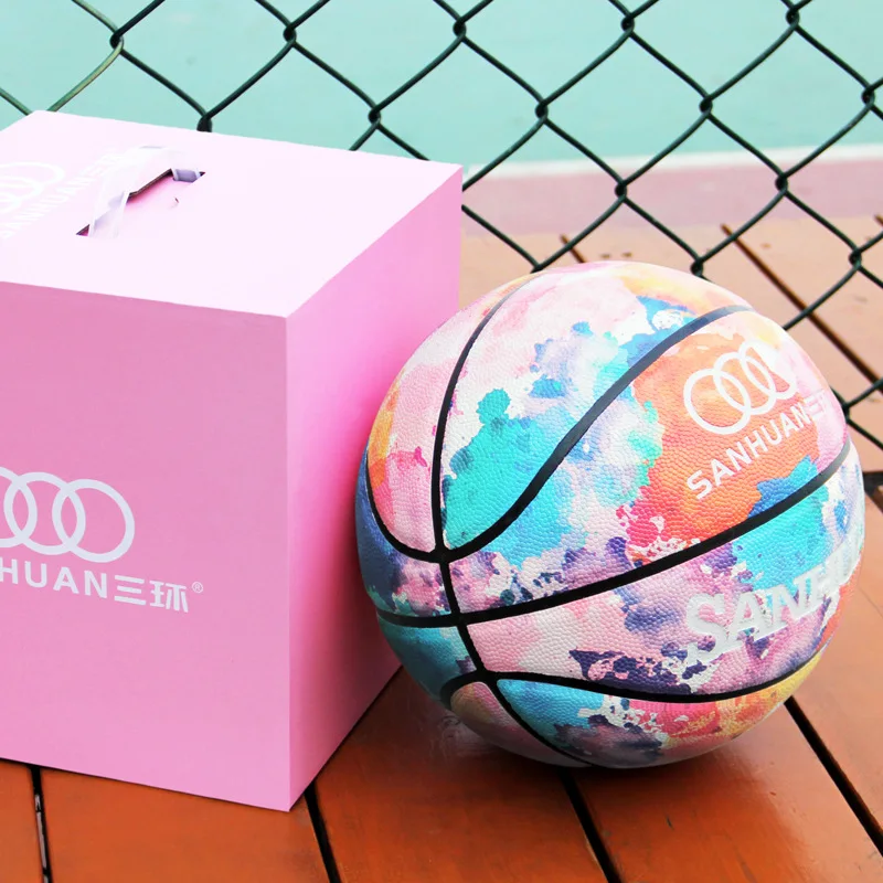 Basketball Size 5 Perfect Birthday Gift Box for Boys Girls Non-slip Surface Wear Resistant Durable Material Stylish Basketball