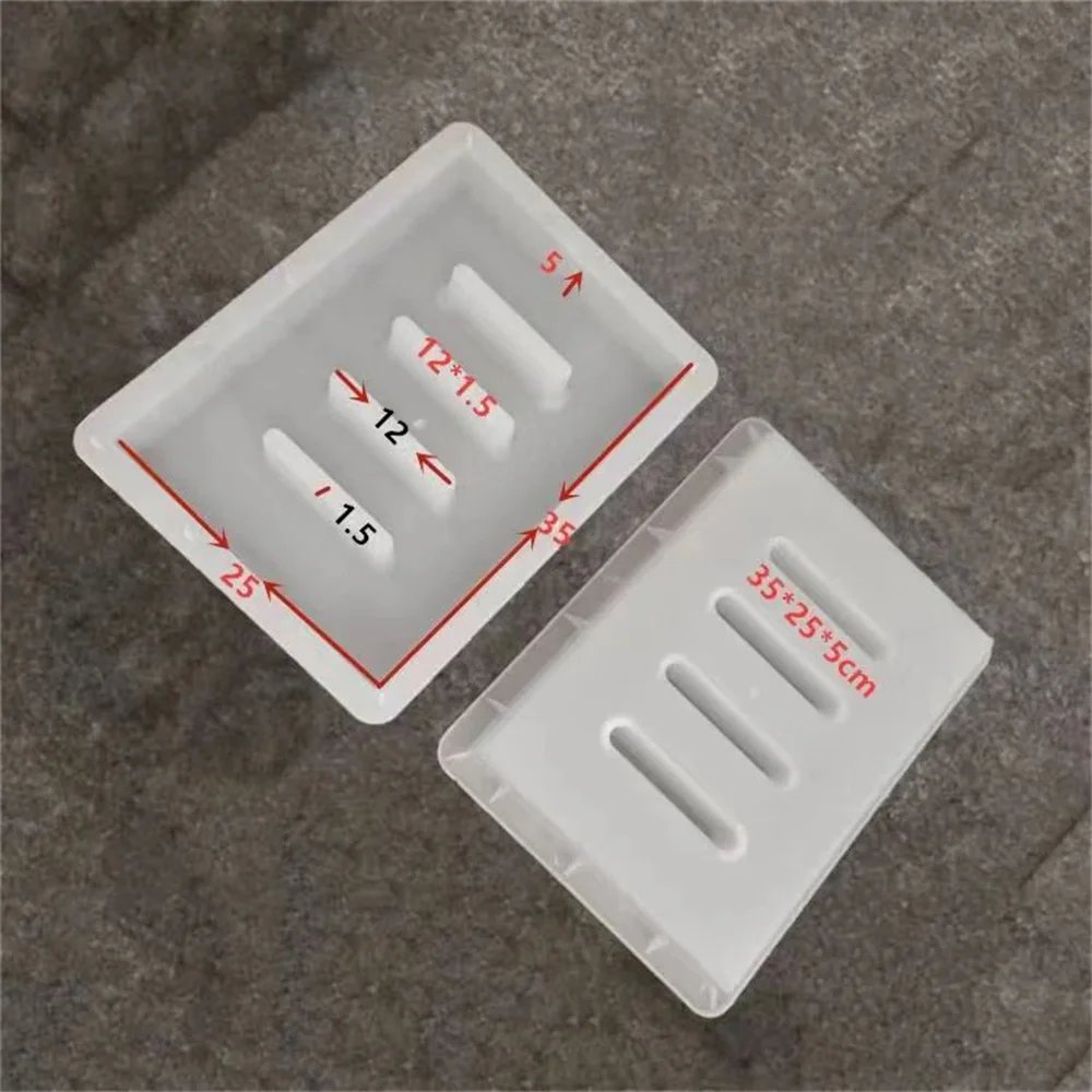 Cement Trench Plate Model Sewer Cover Plate Mold Construction Concrete Drainage Ditch Manhole Plastic Abrasive