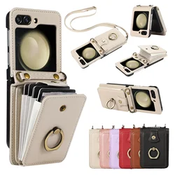 Borsa in pelle a tracolla con supporto per anello e tasca per lanyard