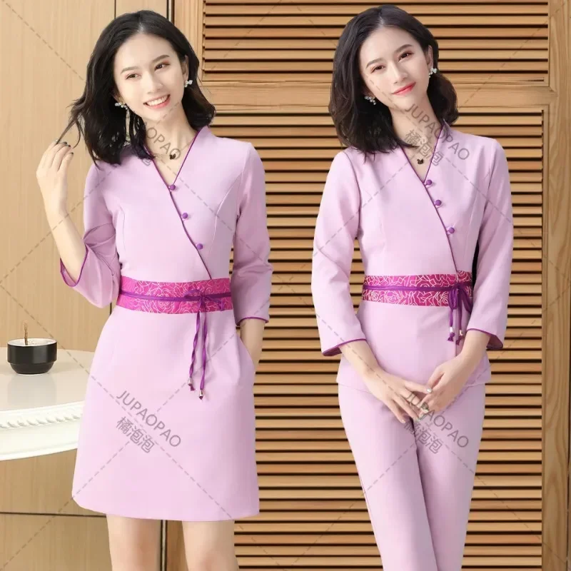 

Clothing Cosme Clothes Uniforms Massage Salon Massage Clothes Women Work Uniform Tologist Beautician Uniforms spa Beauty Costume