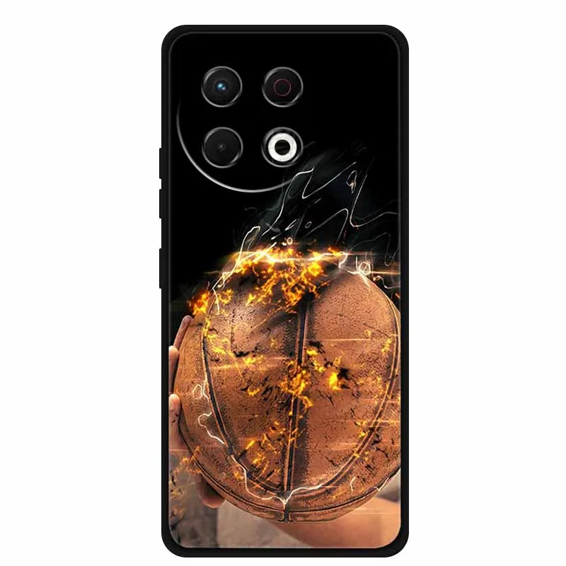 Black Silicone Soft Phone Case - Protective Back Cover