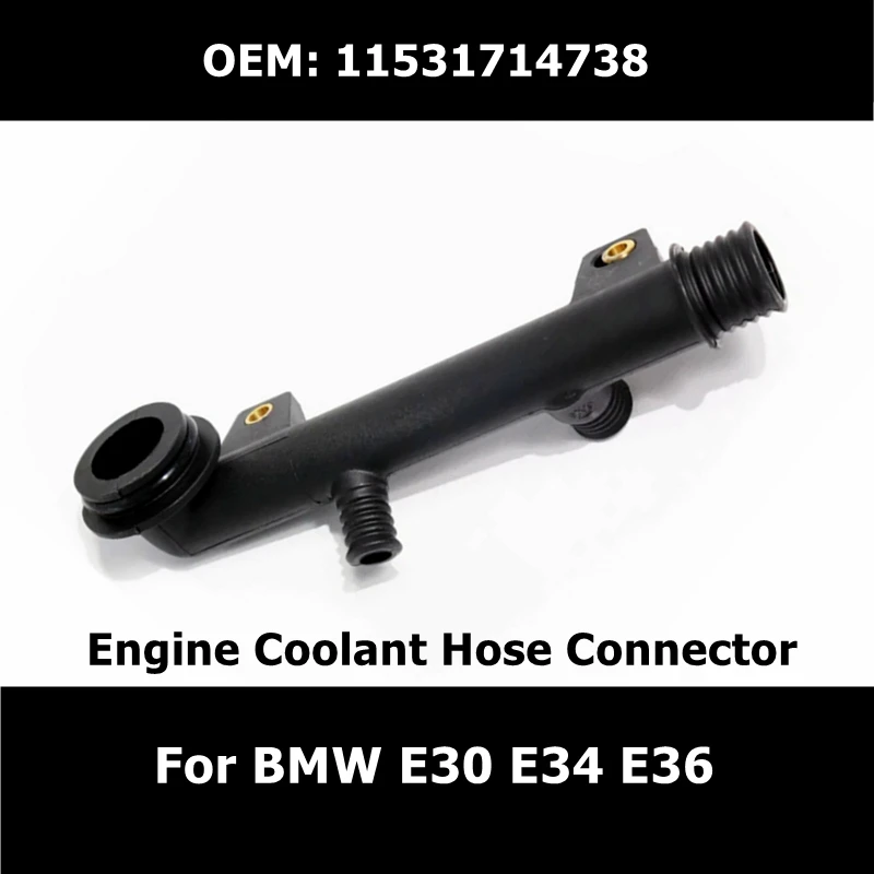 11531714738 Car Engine Coolant Hose Connector Hose for BMW E30 E34 E36