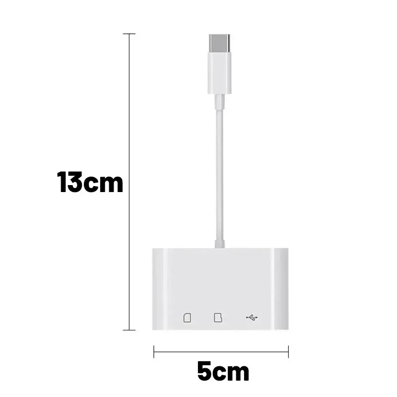 3 In 1 Multi Port Hub Converter Type-c To USB C A OTG Adapter TF SD Micro Memory Card Reader for Samsung Mi Android Laptop