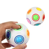 Magic Rainbow Puzzle Ball Cube Speed Ball Fun Stress Reliever Fidget Ball Toy Christmas Stocking Stuffers for Kids And Adults 1