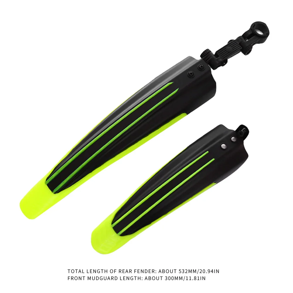 Bicycle Fenders Splash Fender Guard Set 2pcs Mountain Bike Rear Front Mudguard Cycling Riding Accessories for 20/22/24/26 inch Bicycle Fender