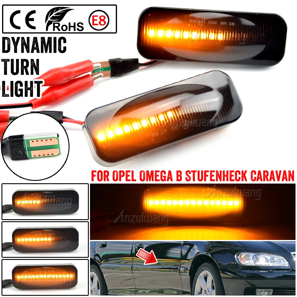 

Led Dynamic Side Marker For Opel Omega B Stufenheck Caravan 1994-2003 Turn Signal Light Sequential Blinker