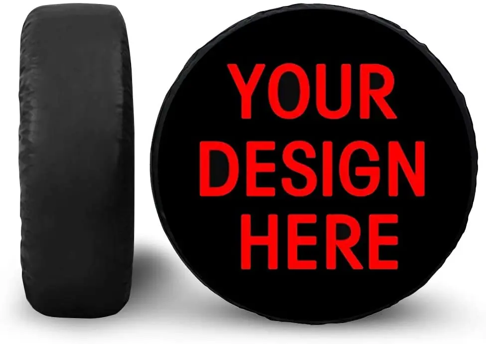 

Custom Design Tire Cover Outdoor Travel UV Waterproof Tire Cover Fits 14-17 Inch for RV Heavy Duty Protective Cover Universal