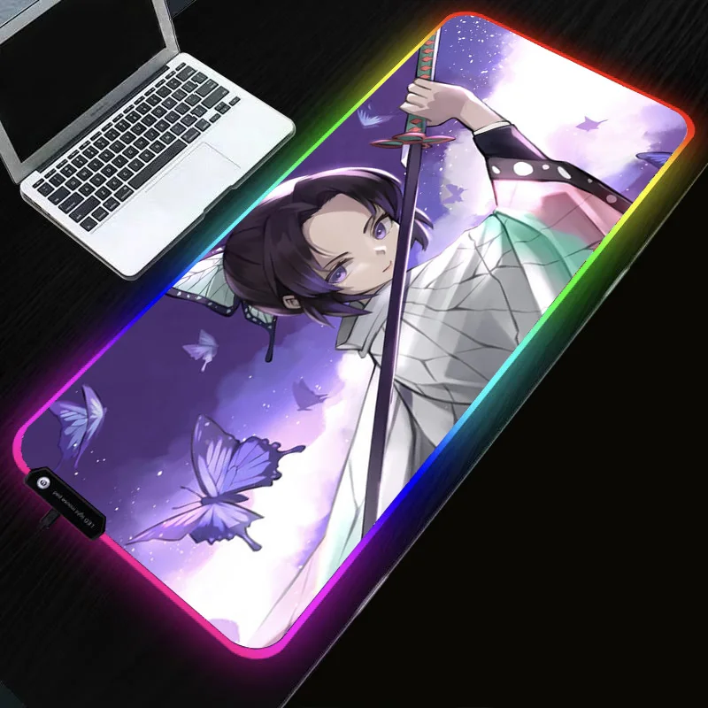 

Tapis De Souris XL Anime Slayer Impression HD Ordinateur Gamer Bord De Verrouillage 90x40cm Clavier Ordinateur Tapis De Bureau