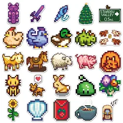 Stardew Valley Cartoon Sticker Pack - Fun Pixel Art for DIY Decoration and Accessories (50PCS)