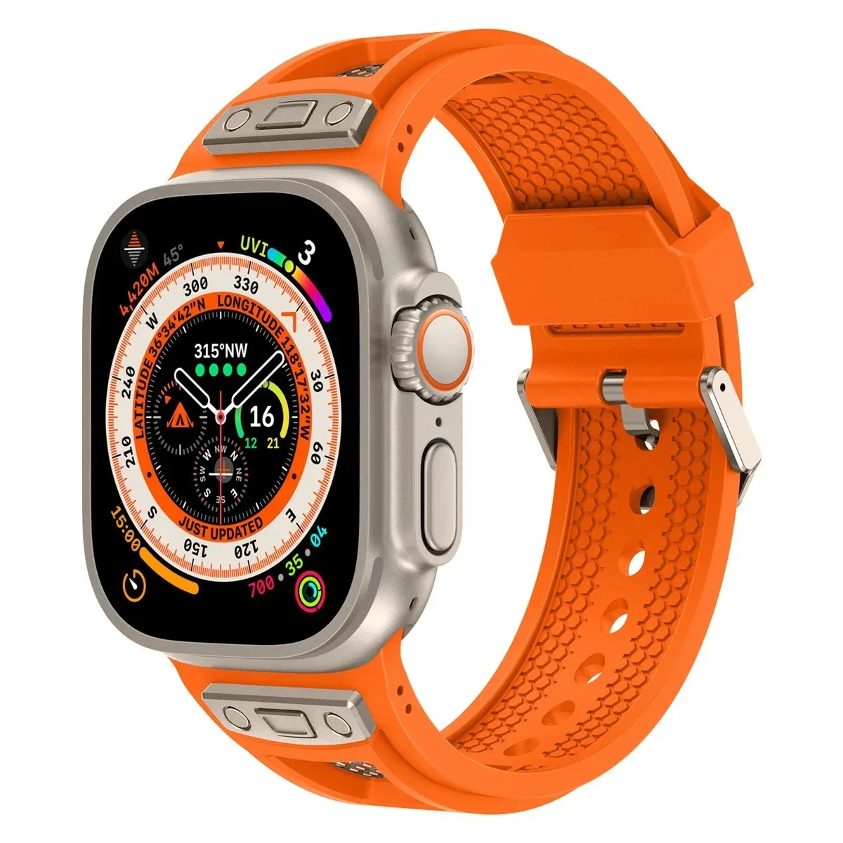 Uhrenarmband für iWatch 42/44/45/49 mm, modisches Metallarmband für die Uhrenserie Ultra2 Se 9/8/7/6/5/4/3/2/1_voghion.com