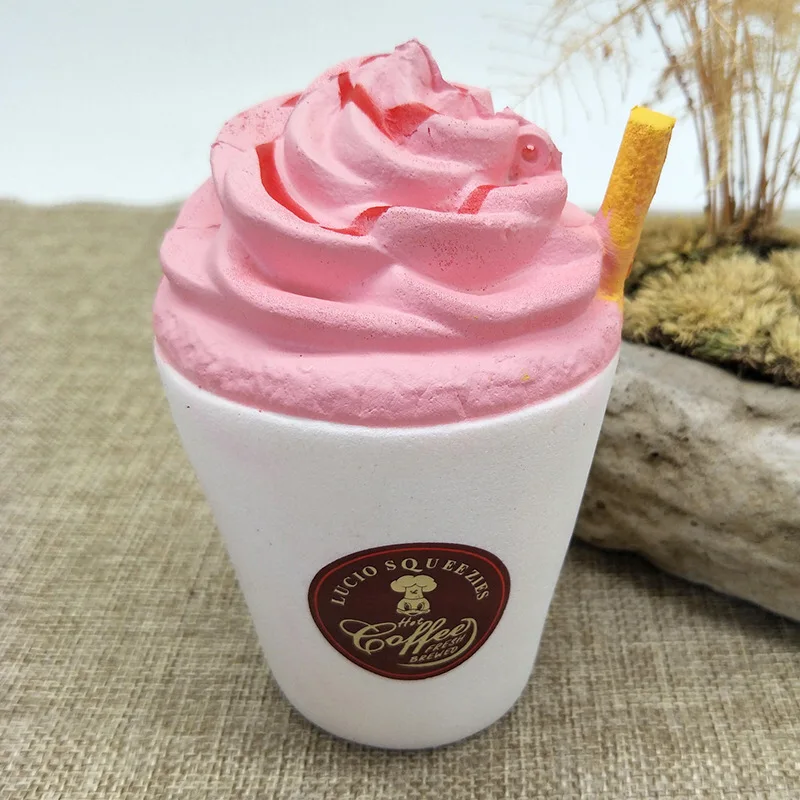 Soft Squishy Slow Rising Coffee Cup Toy Anti-Stress Fun Gift for Kids Children Cute Jumbo Funny Joke Stress Relief Fidget Toys